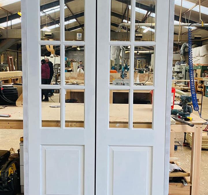 Sapele Hardwood French doors manufactured